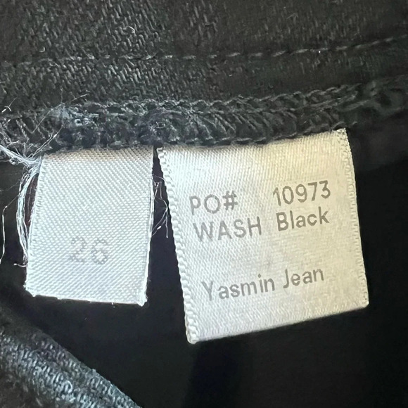 NWOT Reformation Yasmin High Waist Skinny Jeans Black Belted Denim Women’s 26 - Picture 9 of 12